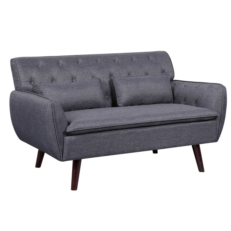 Ryley Upholstered 53.2'' Loveseat, Dark Gray