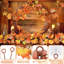 Décorations d'automne 11,8 pi, guirlande d'automne pour manteau, ensemble de 2 décorations d'automne pour la maison, décorations de l'Action de grâce pour l'intérieur