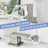 3 Hole Bathroom Sink Faucet with Double Lever Handle-120276147