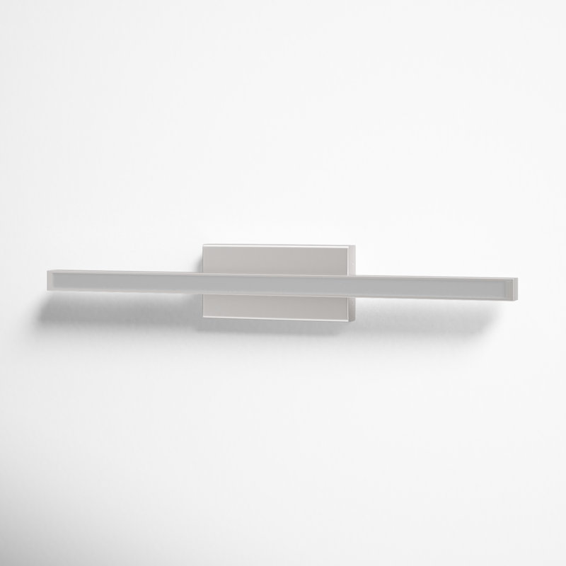 Rochelle LED Flush Mounted Sconce, Brushed Nickel, 2.75" H x 18" W x 1.63" D
