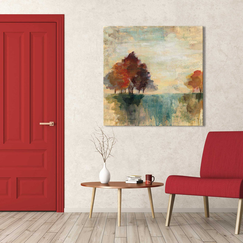 Paysage, paysage II - Peinture, Toile tendue, H 18 po x l 18 po x P 1 po
