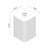 Aurel Modern 15" Fluted Pedestal Square Round Edge End Table-316681231