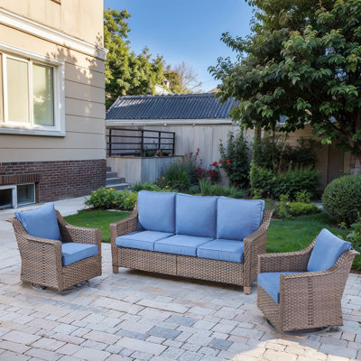 Tya 5 - Person Outdoor Conversation Furniture Set Seating Group With Cushions