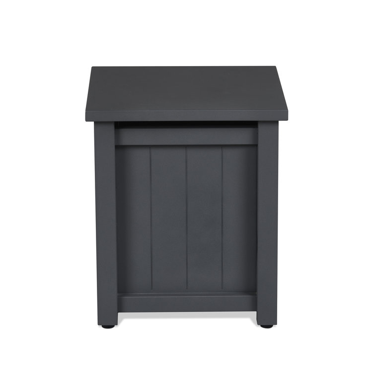 ORTUN 18" Square Metal Propane Tank Cover and Side Table by Real Flame