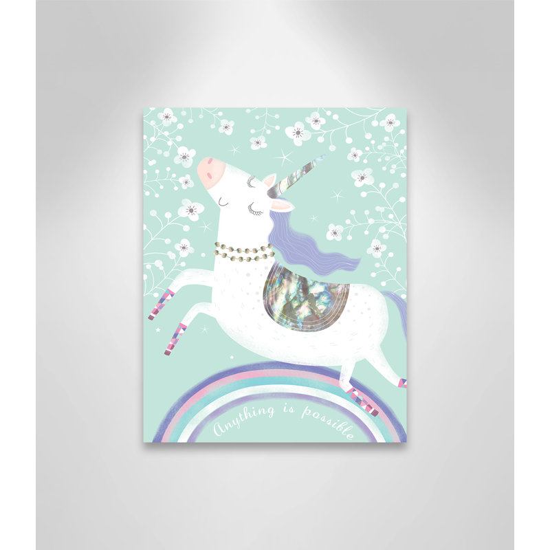 Unicorn Fantasy & Sci-Fi Canvas Art, 14" H x 11" W x 1.5" D