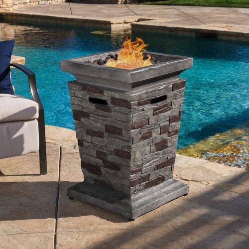 Arlmont & Co. Eddie Stone Propane Fire Column & Reviews | Wayfair