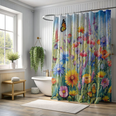 Rideau de douche standard 1 pièce Pure Spring