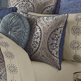 BAYONNE California King 4Pc. Comforter Set Navy
