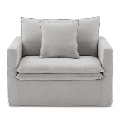 Chaise transitionnelle l 47 po, gris clair