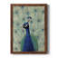 Blue Peacock II Premium encadré mat - prêt à être accroché-40380162-40395348-40395338