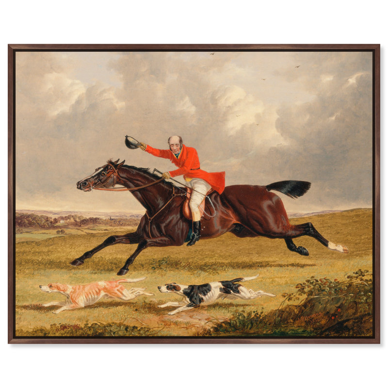 Horse and Encouraging Hounds, 37" H x 46" W x 1.5" D