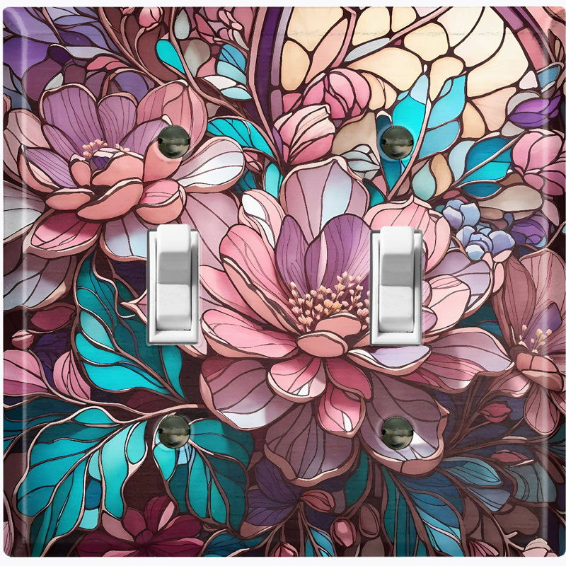 Nature Themed 2 - Gang Toggle Light Switch Standard Wall Plate