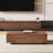 Ahijah 2 Piece Mid Century Modern Living Room Set: 70.87" Slatted TV Stand & Expandable Storage Coffee Table