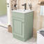 Meuble-lavabo autoportant avec lavabo et tablette de rangement réglable