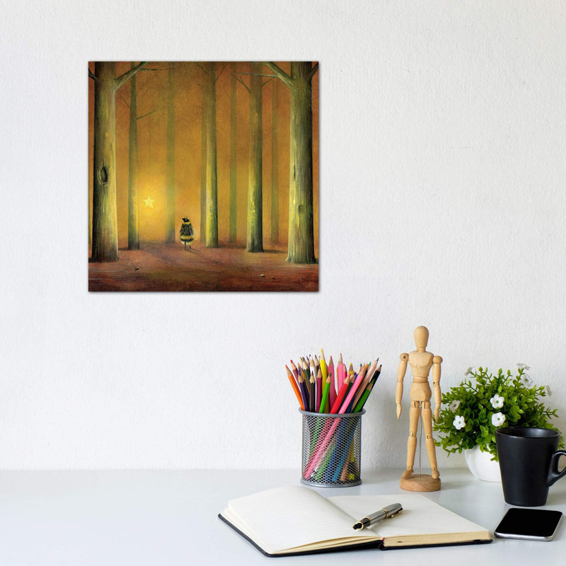 Starstruck par Neil Thompson - reproduction d'art, H 26 po x l 26 po x P 1,5 po, Toile tendue, Pas de tapis