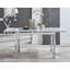 Tierra Modern Glass & Metal Extendable Dining Table Set & 4 Luxury Faux Leather Dining Chairs-90277896