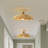 Aurelia Rattan Flush Mount – Rattan & Natural Dome 1-Light Semi Flush Mount Handwoven Adjustable Ceiling Light for Living Room or Dining Room in Farmhouse, Country, and Transitional Style-123293553