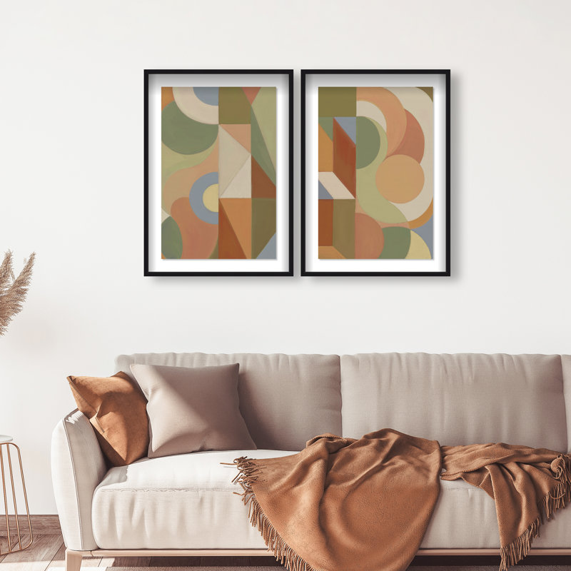 Adore You set Shadowbox Abstract Print by Oliver Gal, Black Frame, 10 x 15, 31.5"H x 46.5"W, Black Shadowbox