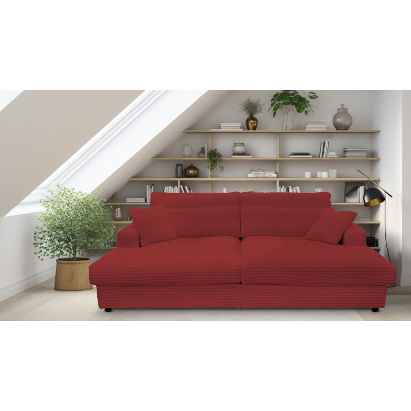 Rishabh Sleeper Sofa, Red