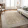 Don Oriental Machine Woven Polyester Area Rug in Brown/Gray/Yellow