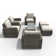 6 - Person Patio Conversation Sets with Cushions