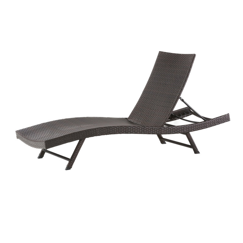 Chaise longue en osier Kauai Pe