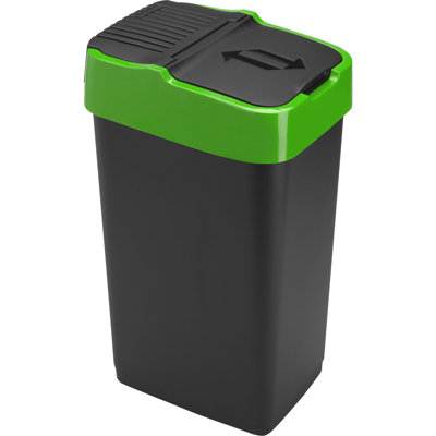 Plastic Swing Top Kitchen Trash Can