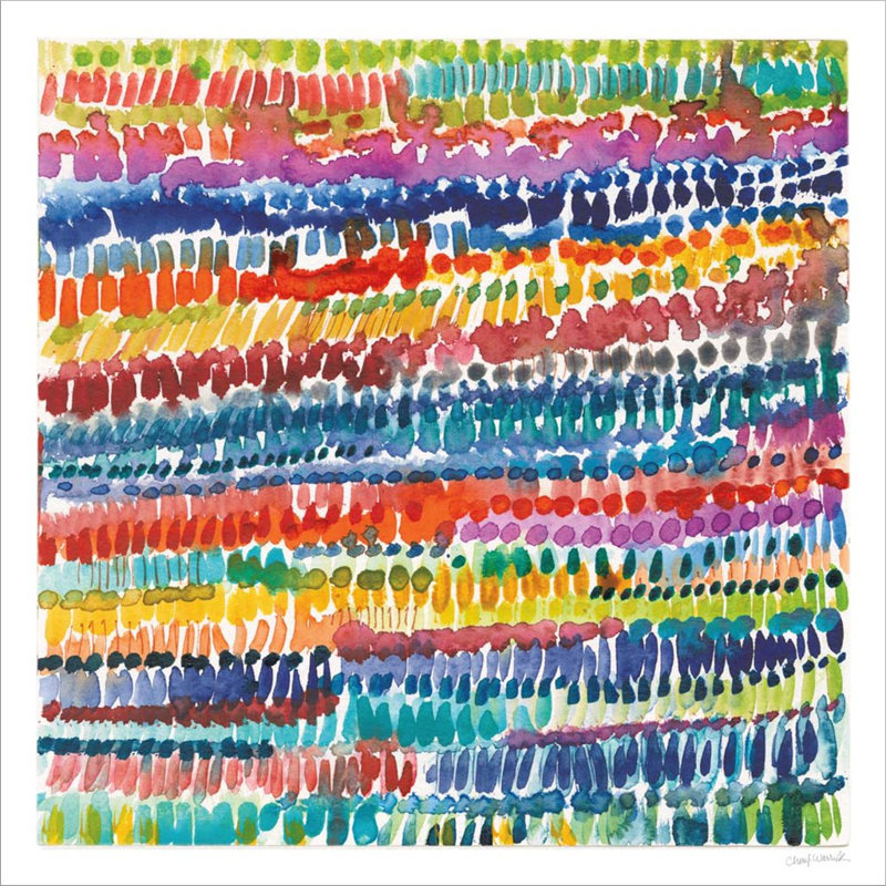 "Colorful Patterns III" par Cheryl Warrick, art mural sur toile