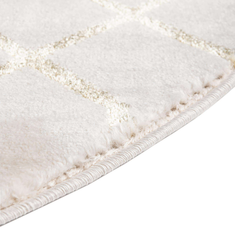 Corando Geometric Indoor Rug, Round 3'1"