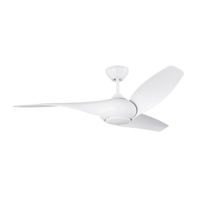 Topan Smart 52 LED Indoor Ceiling Fan with Threaded Downrod, ABS blades and Handheld Remote