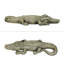 Statue de crocodile accroupi en béton de 42 po - statues de crocodile alligator pour jardin
