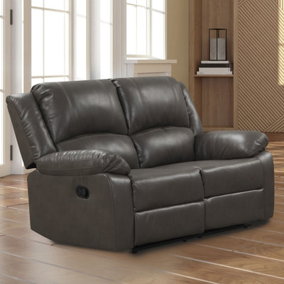 Causeuse transitionnelle l 60,4 po, gris