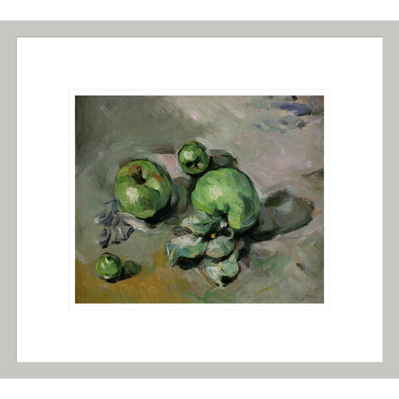 Pommes vertes par Paul Cézanne, H 13,75 po x l 15,32 po