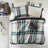 Queen Plaid Bedding Sets, Soft Microfiber Comforter & Sheets, Modern Design For Home