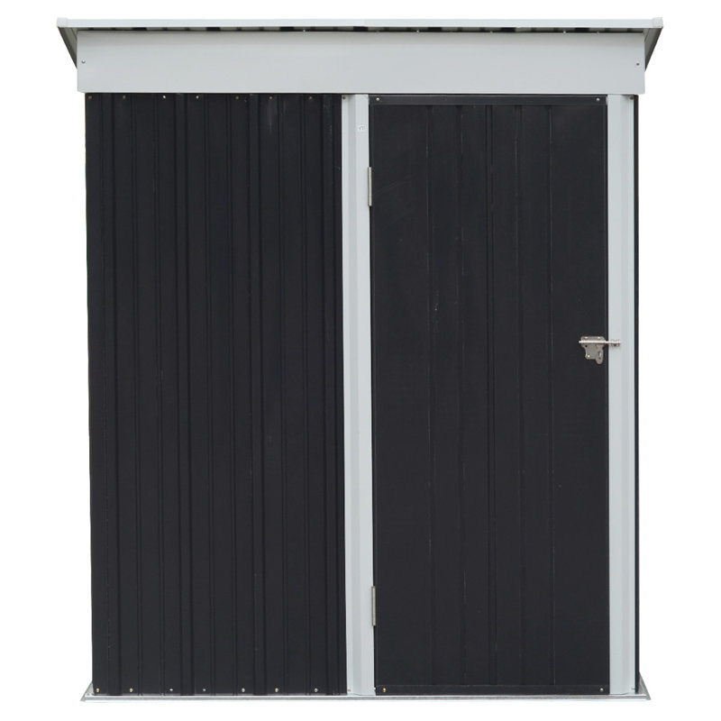 Aundreya 14 ft. W x 8 ft. D Metal Pent Tool Shed