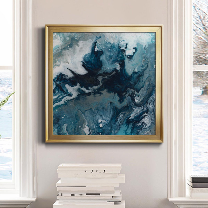 " Topaz Dream I " Painting Print, Silver, 24" H x 24" W x 1" D