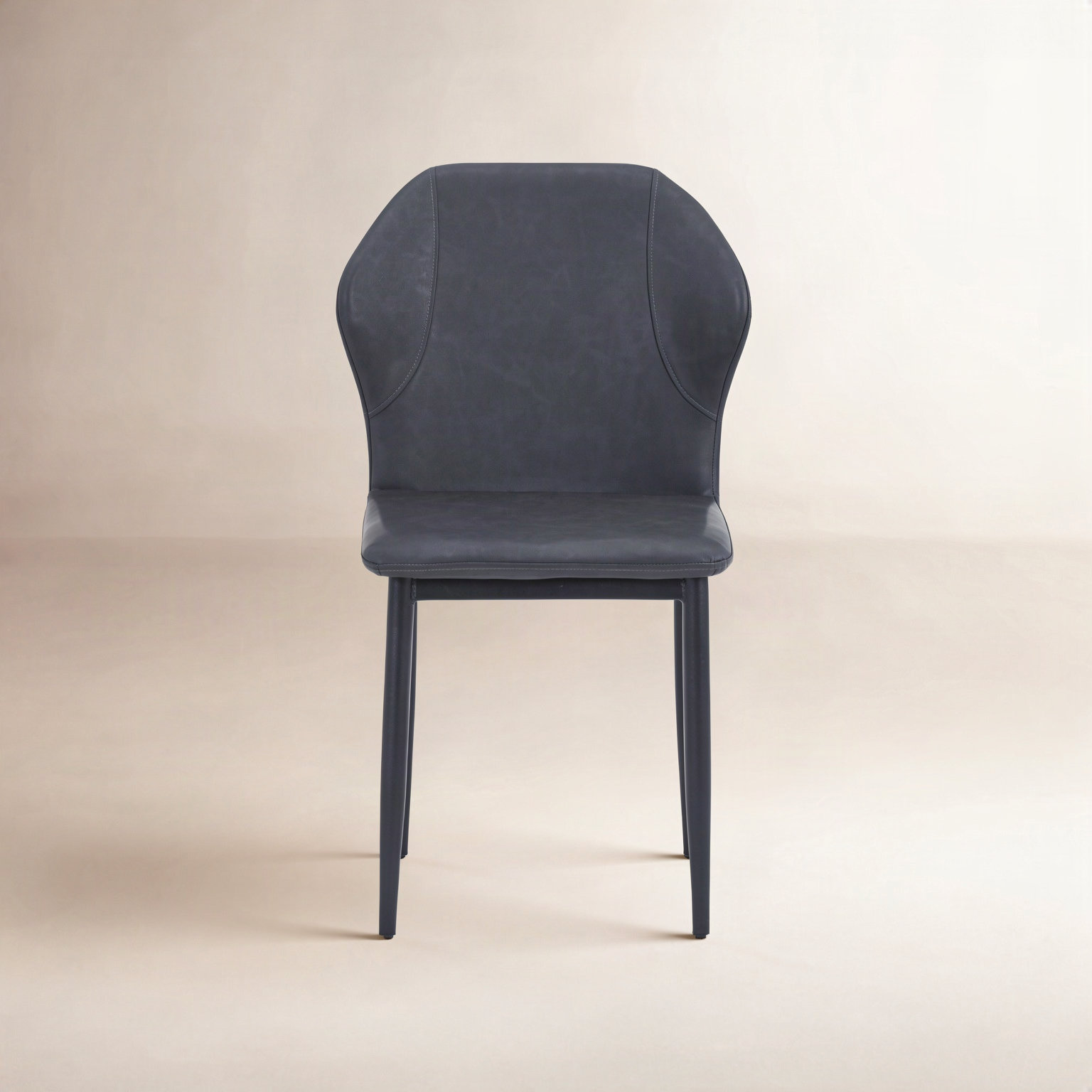 Steves Dining Chair, Charcoal, Single