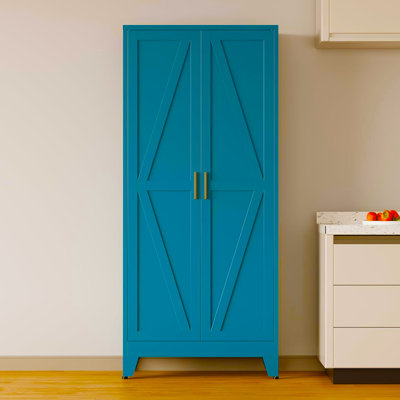 Farmhouse Metal Pantry Cabinet