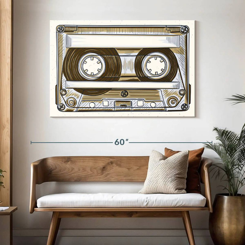 Cassette audio Abarca, H 32 po x l 48 po