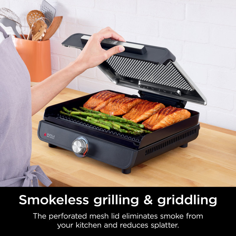 Ninja Sizzle Smokeless Nonstick Indoor Grill with Griddle