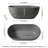 Oval Solid Surface Bathtub, Freestanding Soaking Bathtub-111988031