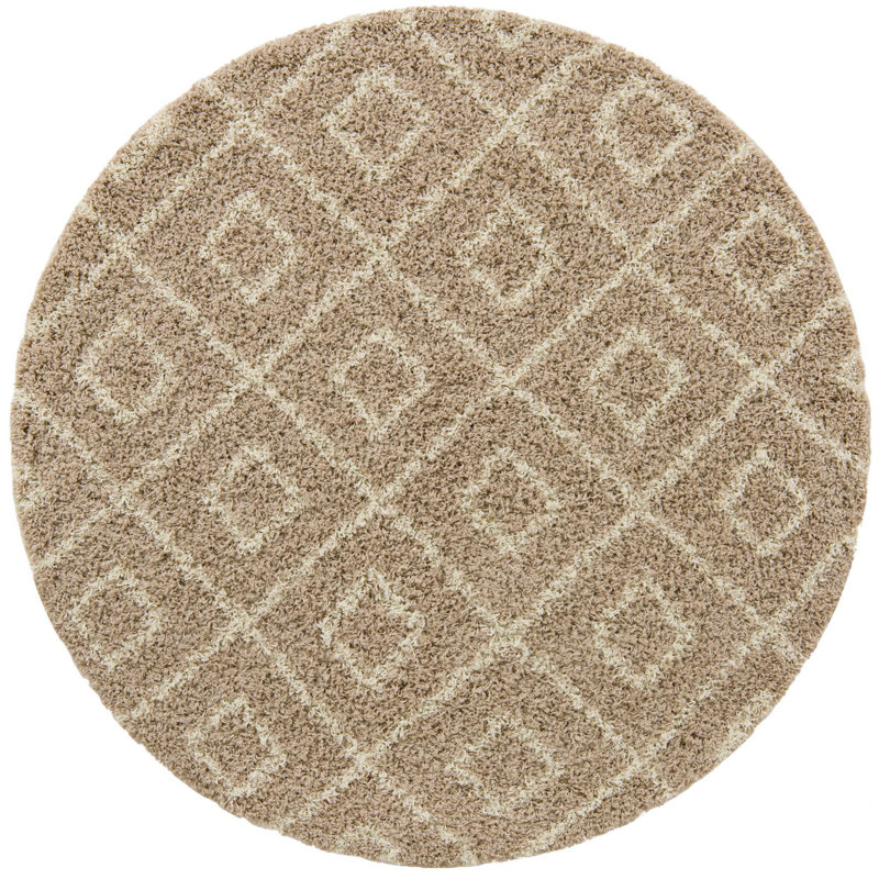 Arup Geometric Indoor Rug, Round 6'