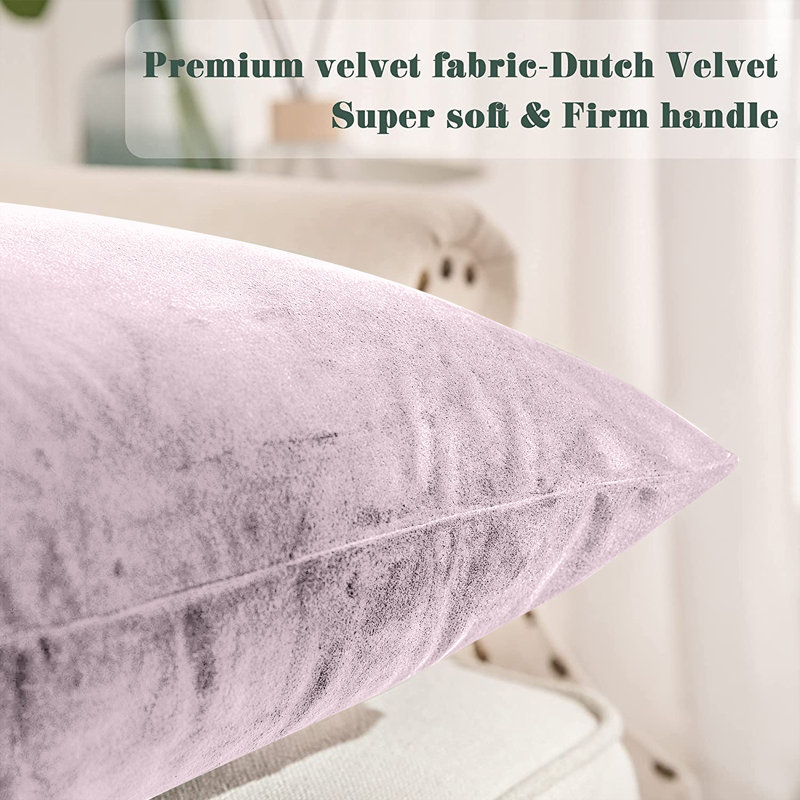 Velvet Scatter Cushion Cover, Rose Pink