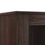 Armoire de rangement moderne de 60 po de hauteur avec porte en verre trempé et éclairage à DEL, noyer, 4 tablettes réglables, 2 tiroirs pour le salon, bureau, bureau de présentation, solide-1534357140