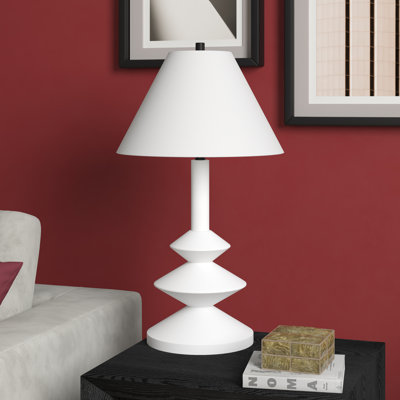 Triple lampe gourde haute de 28 po avec abat-jour en tissu Kialie