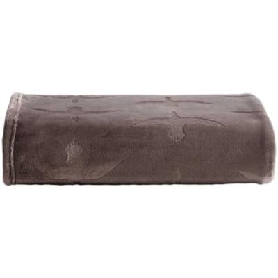 Jeté, literie en peluche ultra douce et gaufrée, couverture pour canapé et lit (oies brun foncé, 50 po x 70 po)