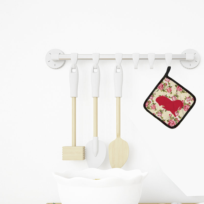 Cuisinier poignée roses shabbys de la caroline de trésors Walrus, Rose / Jaune