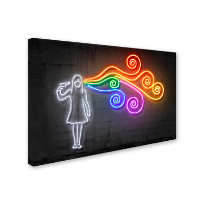 'The Dark Side of the Mind' Graphic Art Print on Wrapped Canvas