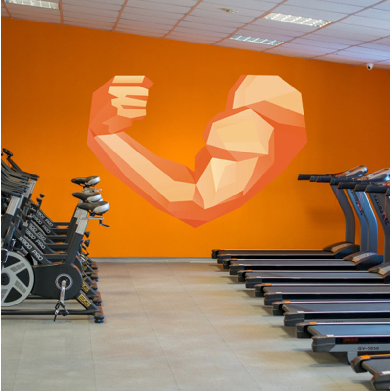 Adhésif mural Power Power, H 46 po x l 59 po