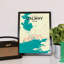 Galway City Map - No Frame Print-2108987037